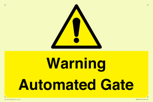 Warning Automated Gate